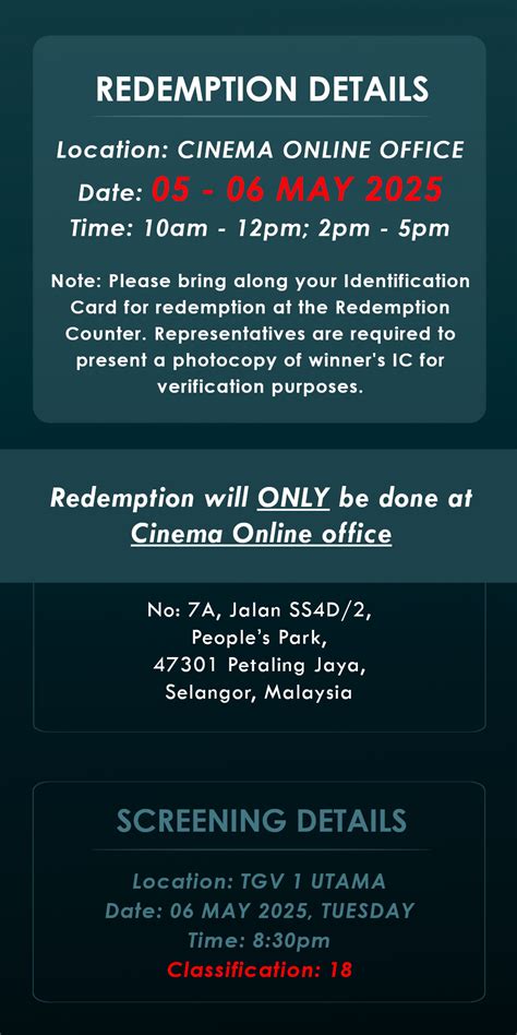5pm online redemption.